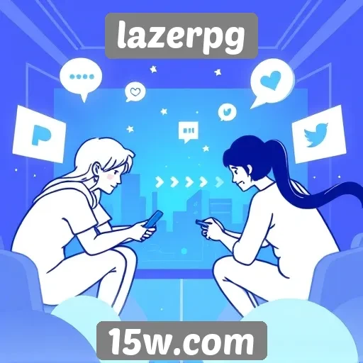 Integração de redes sociais no lazerpg facilita interação